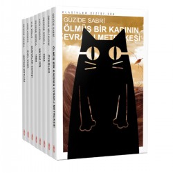 Kara Kedi Figürlü Metal Kitap Tutucu