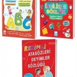 Resimli Türkçe Ingilizce Ve Atasözleri Deyimler Sözlükleri - 3 Kitap Set Tdk Uyumlu