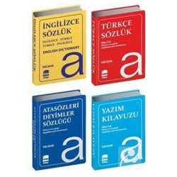 Sözlük Seti Türkçe-ingilizce-atasözleri Ve Yazım Klavuzu (4 KİTAP SET BİALA KAPAK)