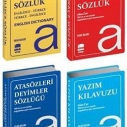 Sözlük Seti Türkçe-ingilizce-atasözleri Ve Yazım Klavuzu (4 KİTAP SET BİALA KAPAK)